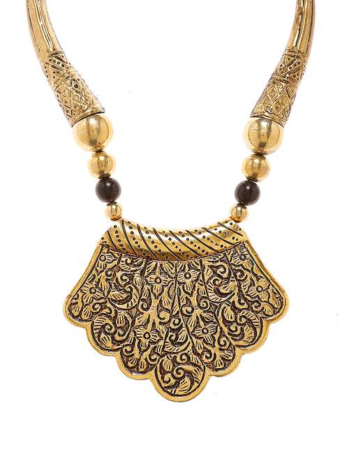 women ethnic daily wear designer necklace - 16053522 - Very Small Image - 1