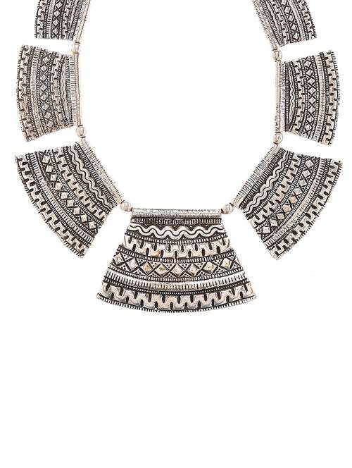 women ethnic daily wear designer necklace - 16053527 - Very Small Image - 1