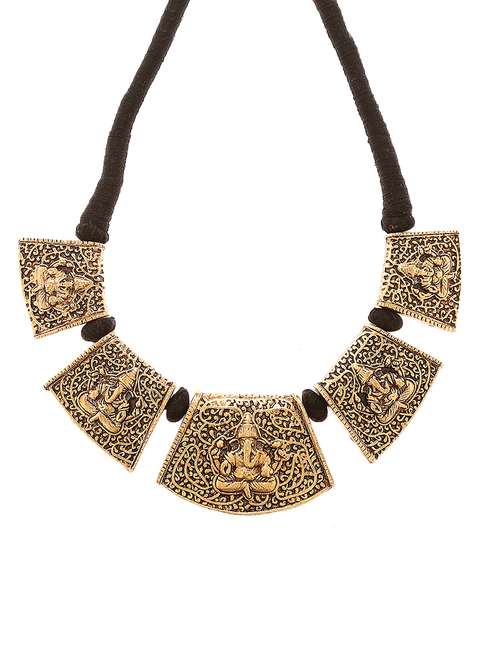 women ethnic daily wear designer necklace - 16053534 - Very Small Image - 1