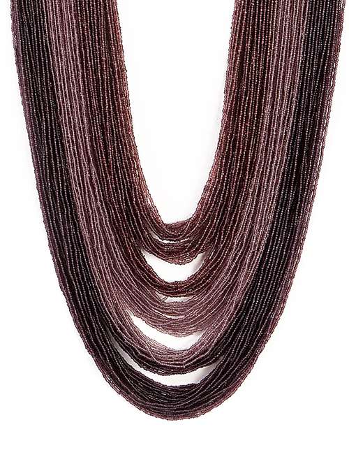 women ethnic daily wear designer beaded necklace - 16053563 - Very Small Image - 1