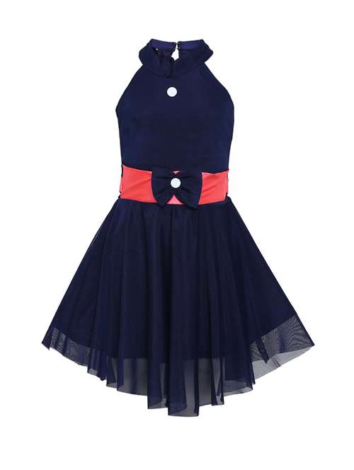 blue nylon frock - 16058815 - Very Small Image - 1