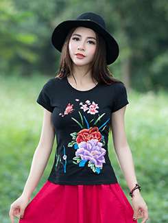 graphic print short sleeved tee - 16080872 - Very Small Image - 1