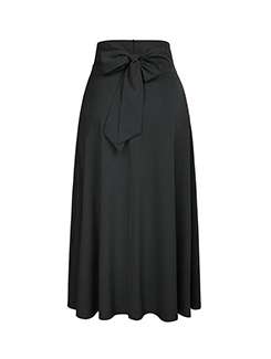 bow tie detail long skirt - 16109045 - Very Small Image - 1