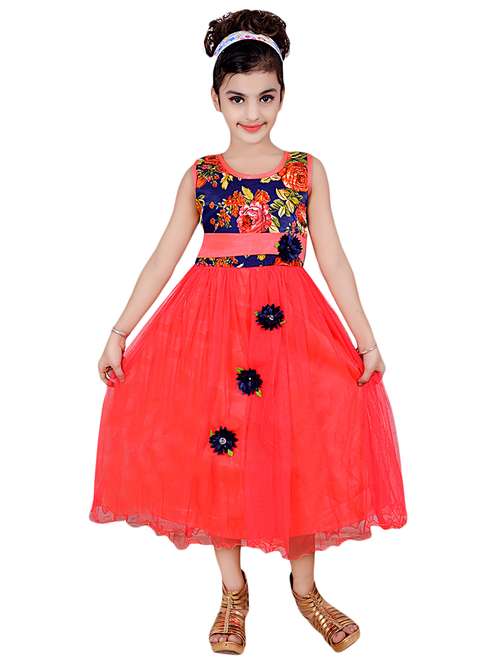 red net frock - 16203340 - Very Small Image - 1