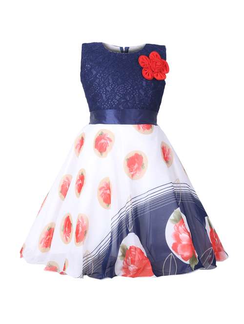 blue cotton frock - 16203379 - Very Small Image - 1