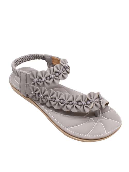 grey back strap sandals - 16222635 - Very Small Image - 1