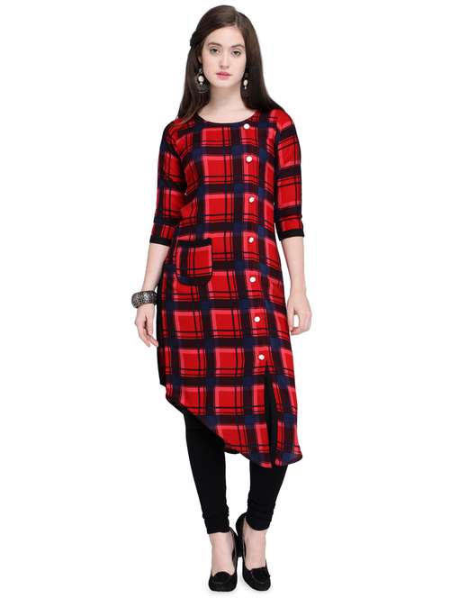 women's asymmetric kurta - 16222719 - Very Small Image - 1