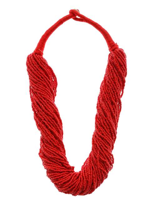 women ethnic daily wear designer beaded necklace - 16234694 - Very Small Image - 1