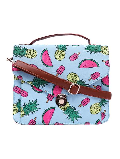 blue canvas regular satchel - 16353775 - Very Small Image - 1