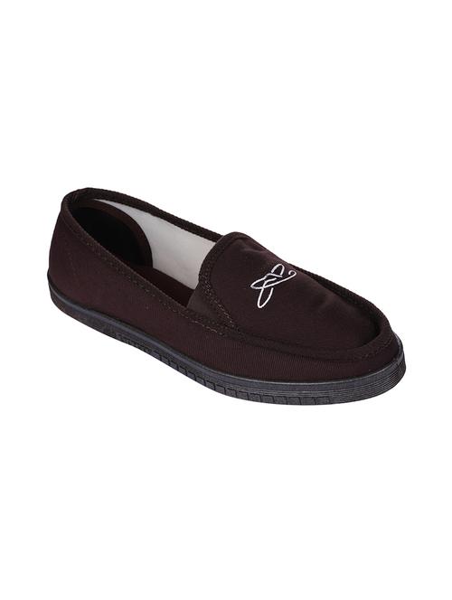 brown canvas slip on loafers - 16382717 - Very Small Image - 1