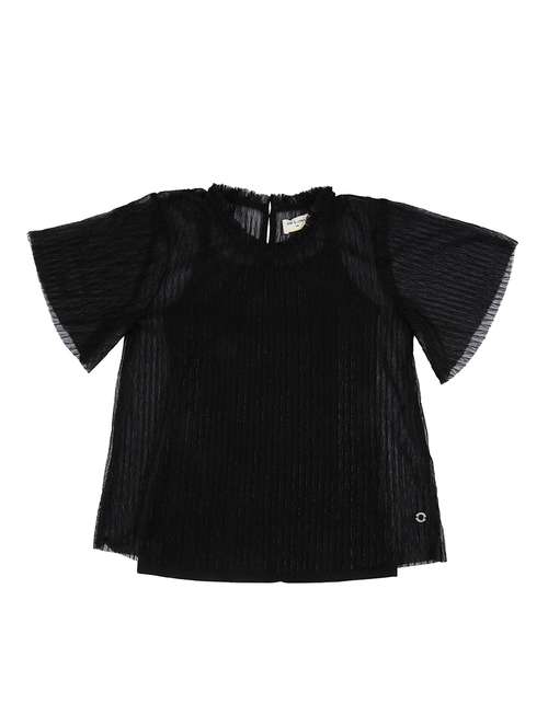 key hole back ruffle neck top - 16391910 - Very Small Image - 1