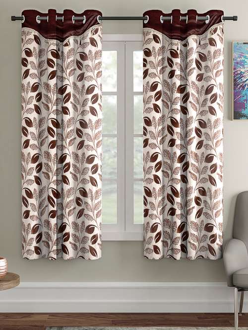 fancy polyester pack of 2 window curtains - 16489857 - Very Small Image - 1