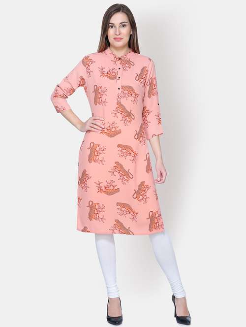 conversational straight kurta - 16620765 - Very Small Image - 1