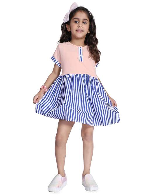 girls round neck sleeveless frock - 16668516 - Very Small Image - 1