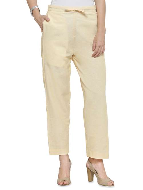 solid flat front tailored pants - 16702679 - Very Small Image - 1
