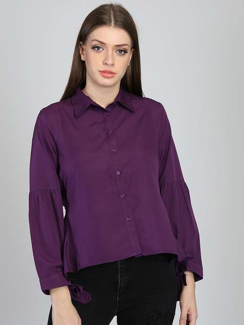 tie back long sleeved top - 16705186 - Very Small Image - 1
