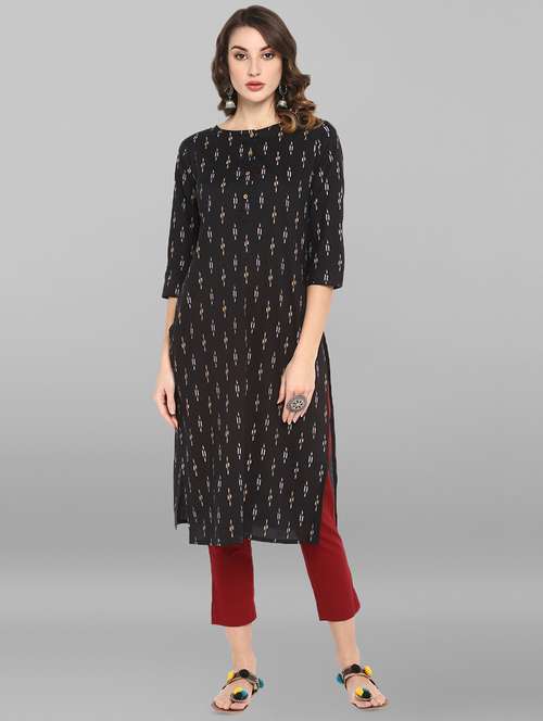 women's straight kurta - 16756526 - Very Small Image - 1