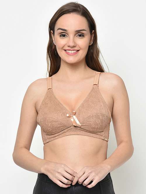 bow patch laced bra - 16794170 - Very Small Image - 1