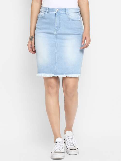 frayed hem stone washed jeans - 16824877 - Very Small Image - 1