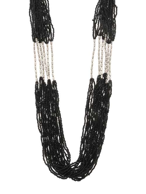 black metal long necklace - 16829905 - Very Small Image - 1