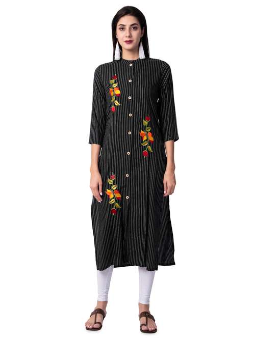 striped straight kurta - 16981641 - Very Small Image - 1