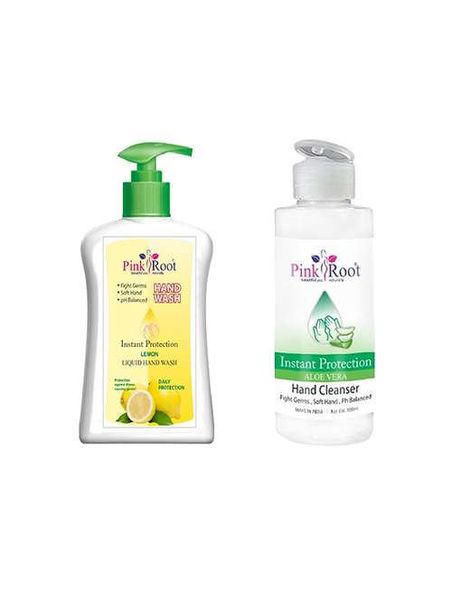 pink root lemon hand wash with 2pcs hand cleanser 100ml - 17071837 - Very Small Image - 1