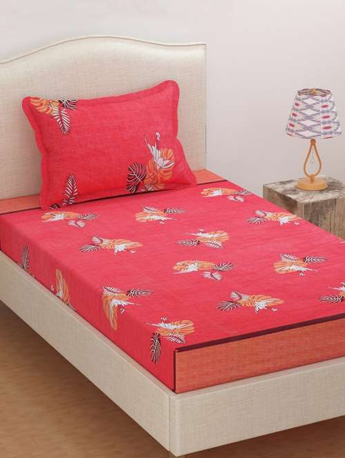 cotton 1 single bedsheets with 1 pillow cover - 17092239 - Very Small Image - 1