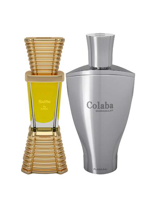 ajmal selfie cp 10ml for men and colaba mukhallat cp 14ml for unisex + 2 parfum testers free - 17146888 - Very Small Image - 1