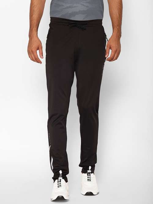 black printed full length track pant - 17204151 - Very Small Image - 1