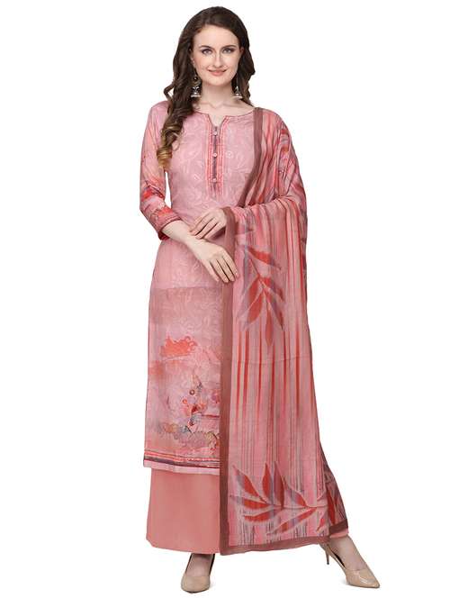 printed unstitched suit - 17357273 - Very Small Image - 1