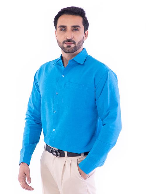 mens solid casual shirt - 17392893 - Very Small Image - 1