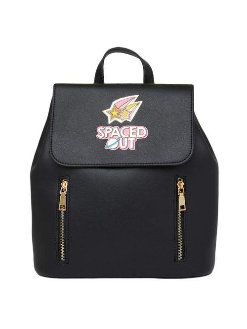 black leatherette (pu) fashion backpack - 17407590 - Very Small Image - 1
