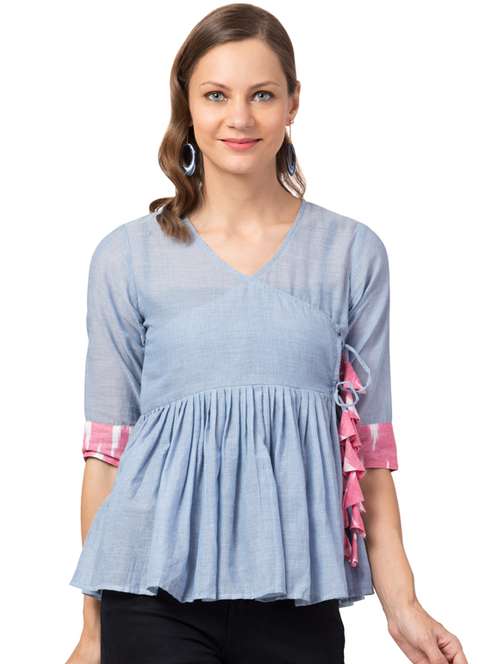 tie up a-line top - 17428687 - Very Small Image - 1