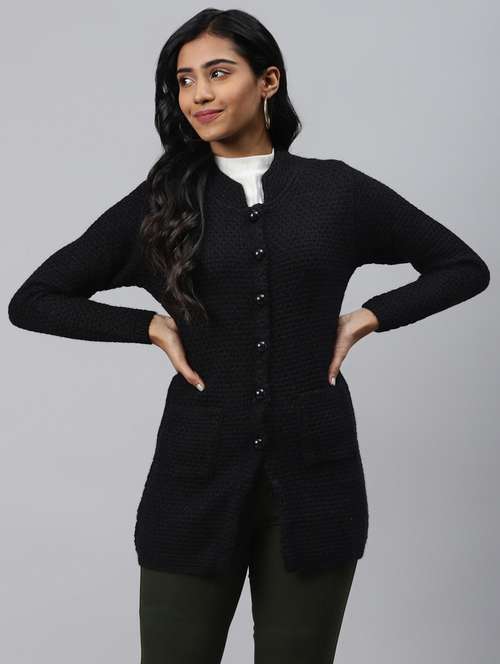 self design regular cardigan - 17432581 - Very Small Image - 1
