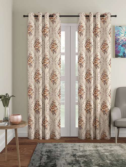 door pack of 2 polyester curtain - 17477824 - Very Small Image - 1