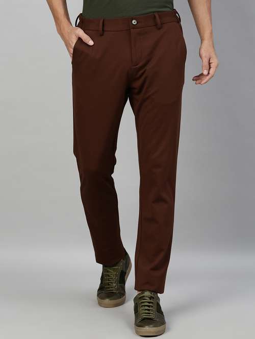 brown solid chinos - 17571163 - Very Small Image - 1