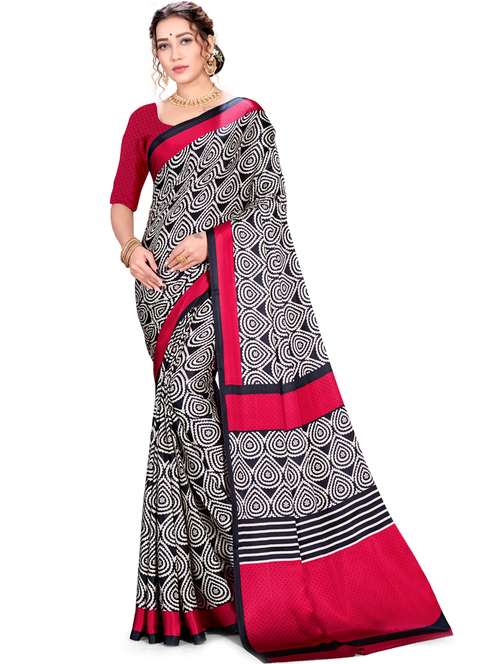 geometric printed saree - 17574155 - Very Small Image - 1