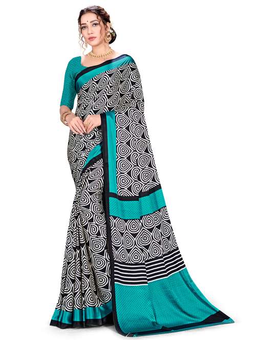 abstract printed saree - 17574157 - Very Small Image - 1