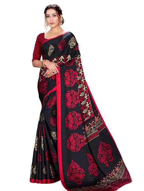 floral printed saree - 17574160 - Very Small Image - 1