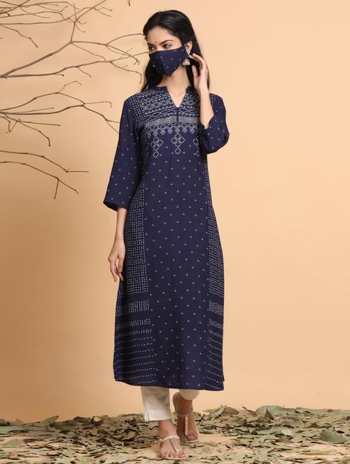 women's a-line kurta - 17588658 - Very Small Image - 1