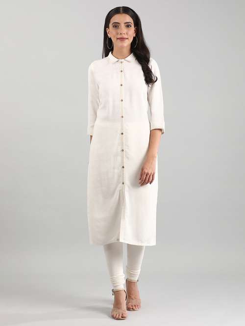 women's straight kurta - 17614197 - Very Small Image - 1