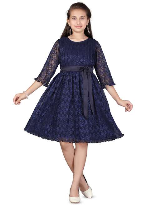 blue net frock - 17614390 - Very Small Image - 1