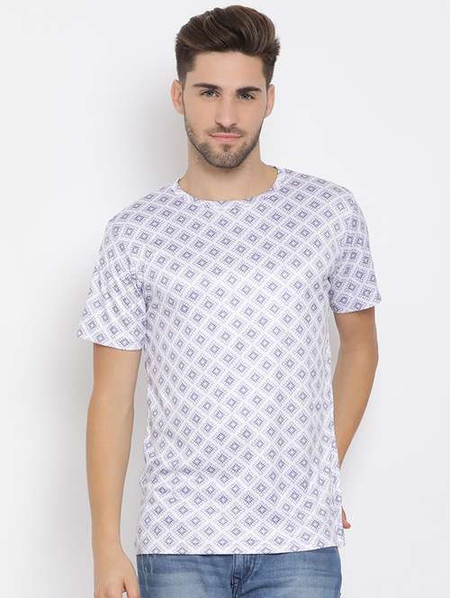 men printed round neck t-shirt - 17633269 - Very Small Image - 1