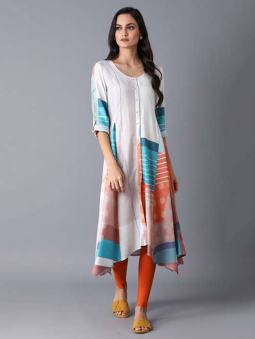 women's asymmetric kurta - 17649412 - Very Small Image - 1