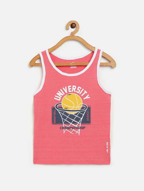round neck printed tank t-shirt - 17749890 - Very Small Image - 1