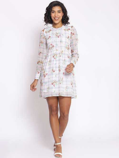 women's checks dress - 17773366 - Very Small Image - 1