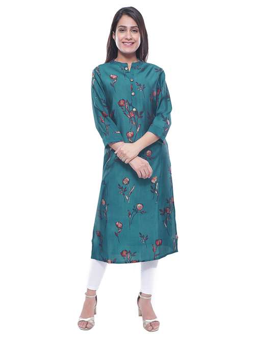 printed straight kurta - 17782891 - Very Small Image - 1