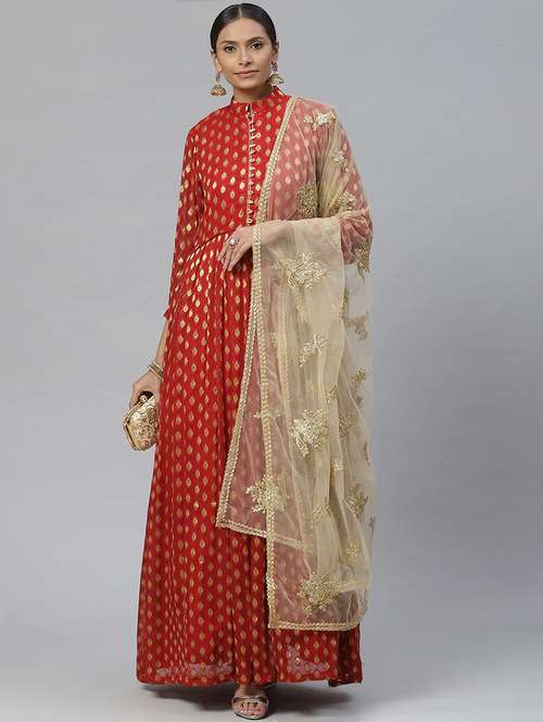 embroidered unstitched suit set - 17792706 - Very Small Image - 1