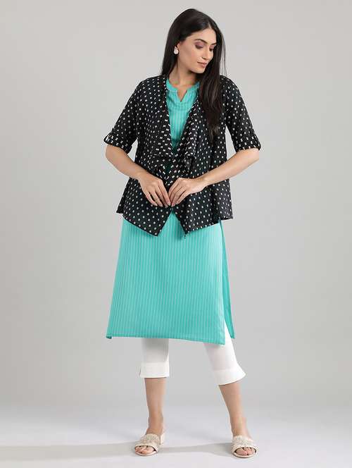 women's kurta with jacket kurta - 17906782 - Very Small Image - 1