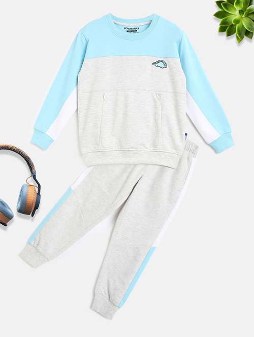 grey color block track wear - 18027129 - Very Small Image - 1